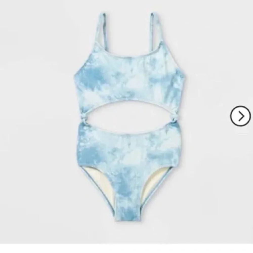 Art Class Swim Girls' Cool Tie-Dye One Piece Swimsuit XL 14/16 plus nwt